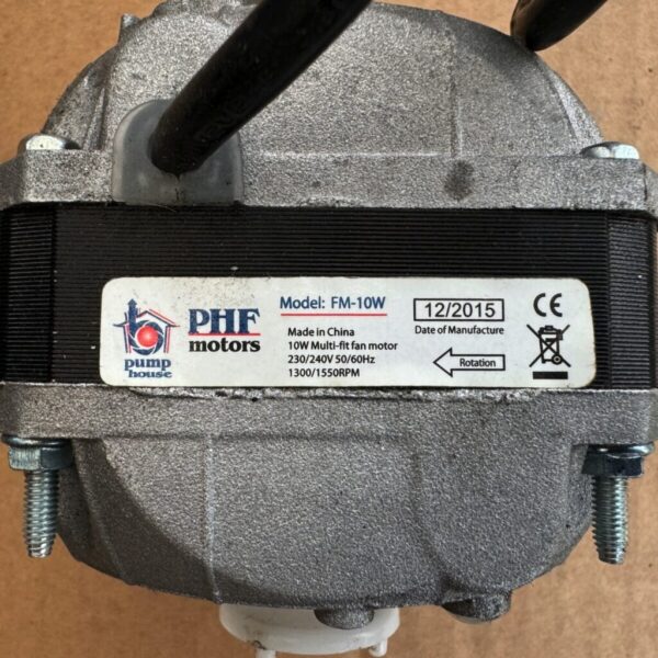 Ventilator Motor PHF Motors Model FM-10W (Gebruikt)